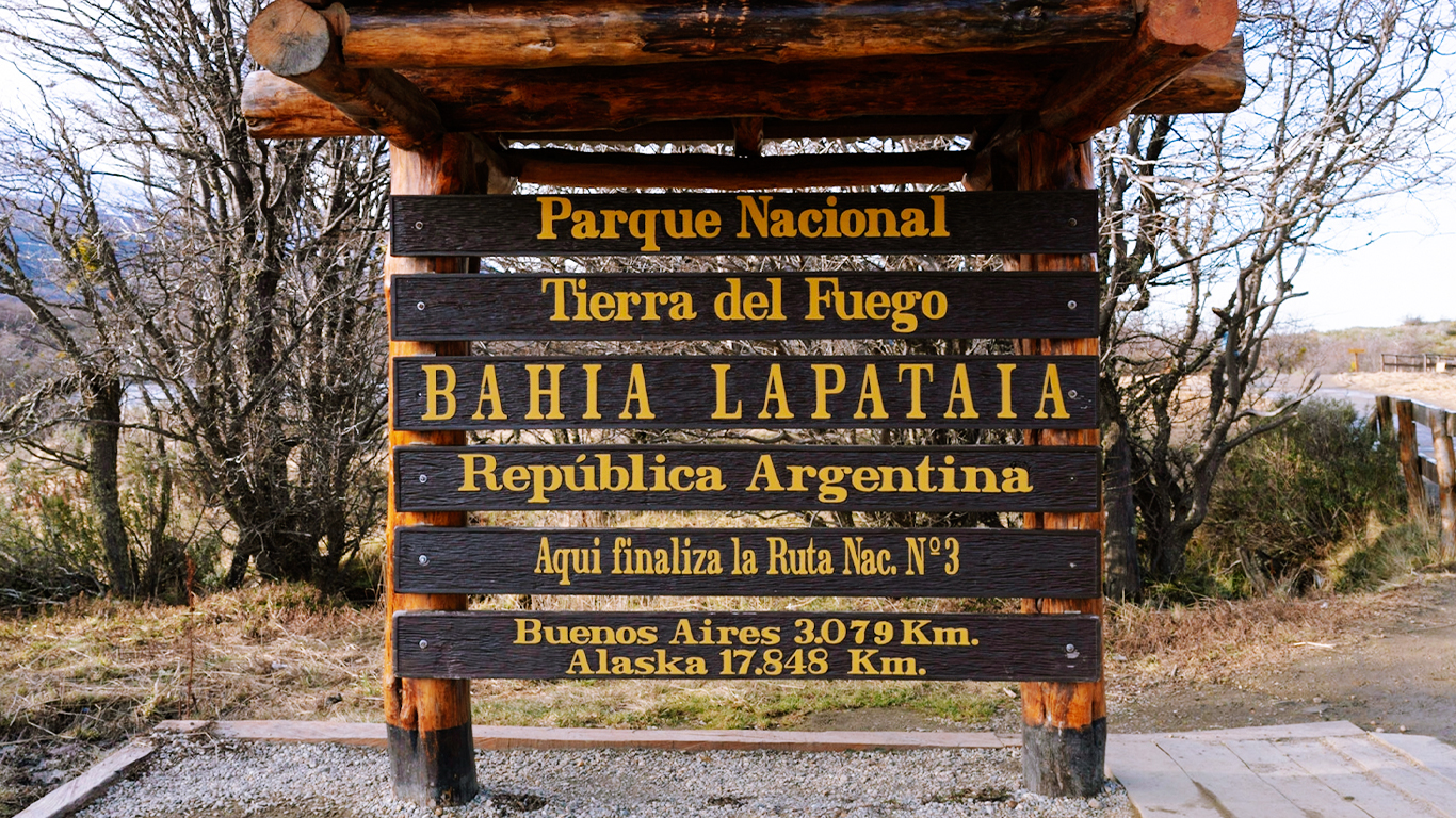 Entrada a Parque Nacional TIerra del Fuego