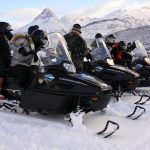 motos de nieve en cerro castor ushuaia